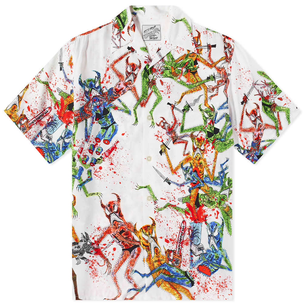 WACKO MARIA/NECK FACE /SS HAWAIIAN SHIRT-