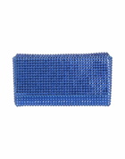 Amina Muaddi Womens Clutch in Blue