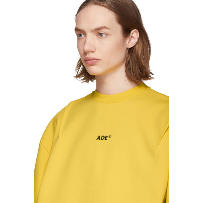 ADER error Yellow Small Logo Sweatshirt ADER error