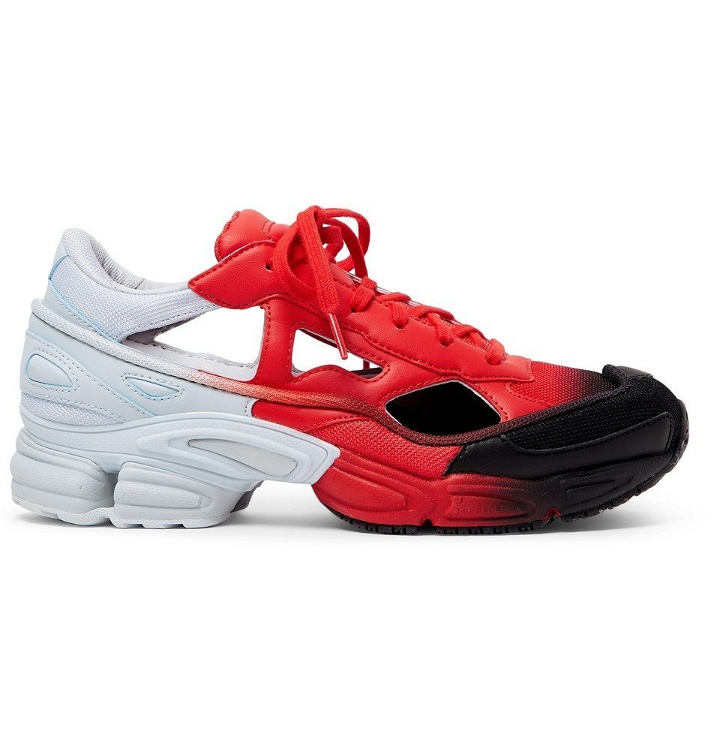 Photo: Raf Simons - adidas Originals Replicant Ozweego Sneakers - Red