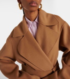 Sportmax Veleno belted virgin wool coat