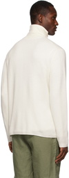 Vince Beige Cashmere Plush Zip Sweater