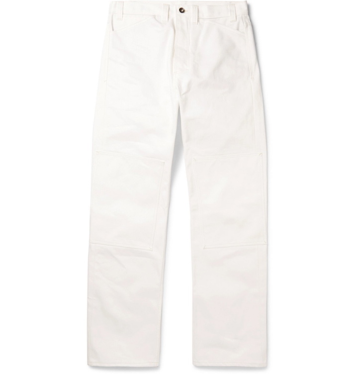Photo: L.E.J - Selvedge Cotton-Twill Trousers - White