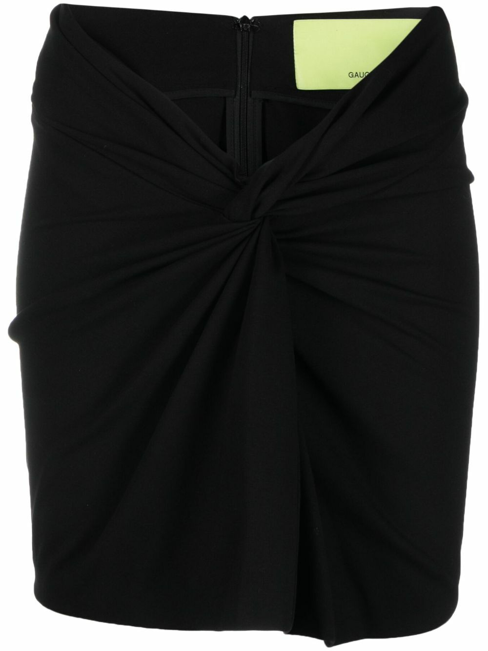 GAUGE81 Black Barina Knot-Detail Mini Skirt