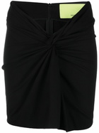 GAUGE81 Black Barina Knot-Detail Mini Skirt
