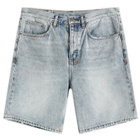 Ksubi Men's Anti K Denim Shorts in Bunker Blue