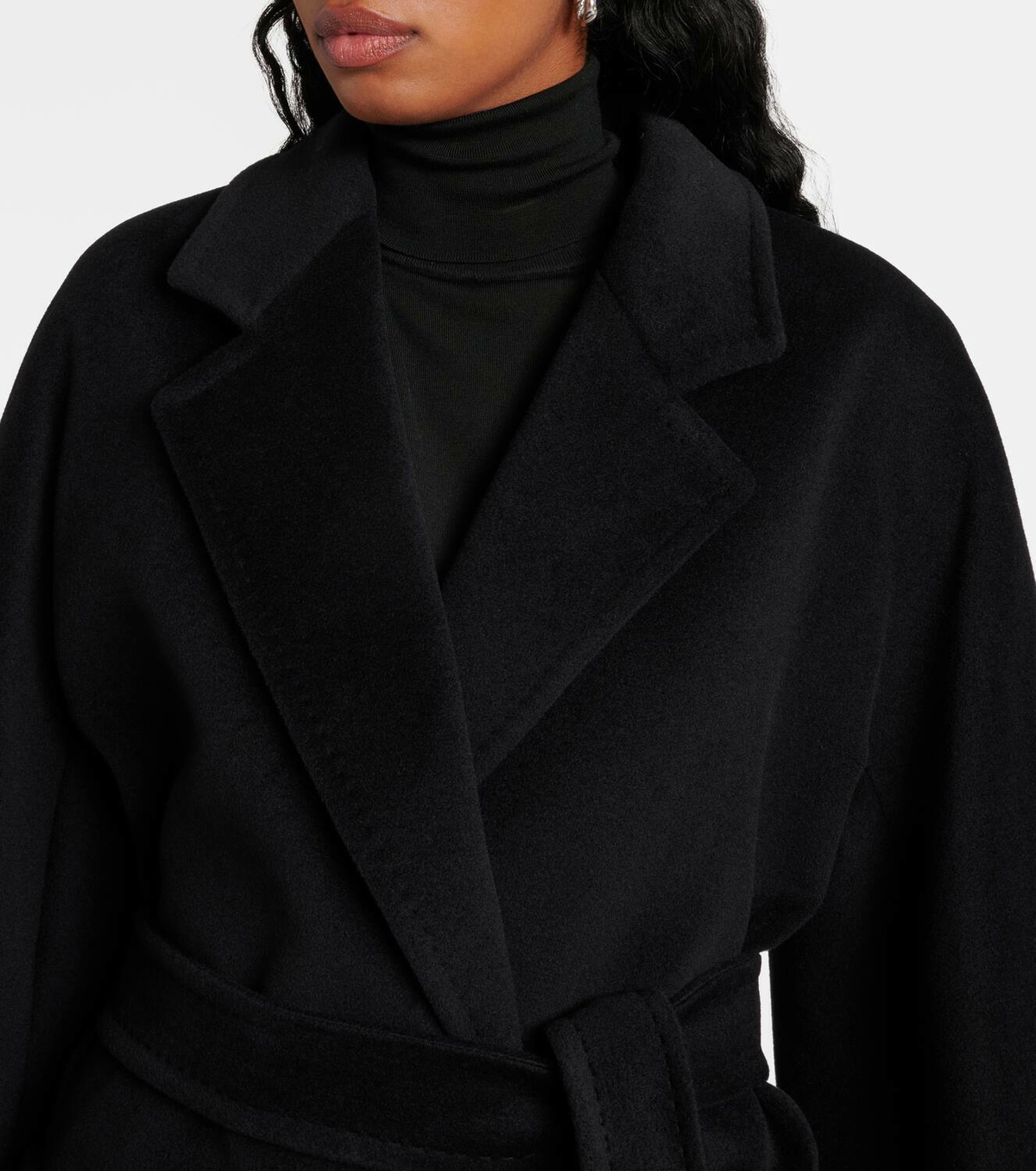 Max Mara Locri wool and cashmere wrap coat Max Mara