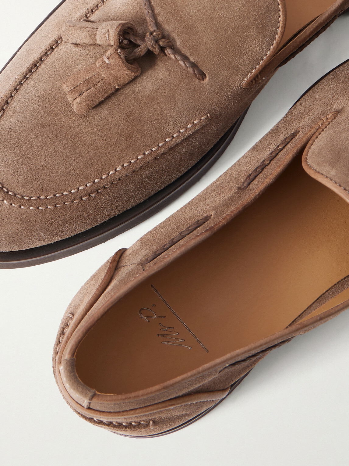 Mr P. - Tasselled Suede Loafers - Brown