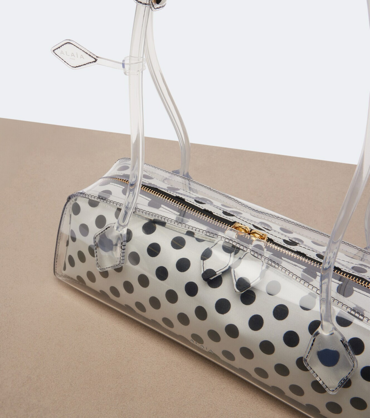 Alaïa Le Teckel Small polka-dot shoulder bag