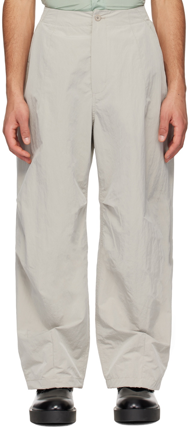 AMOMENTO Gray Fatigue Trousers AMOMENTO
