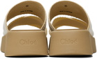 Chloé White Mila Slide Sandals