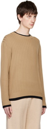 Moschino Brown Layered Sweater