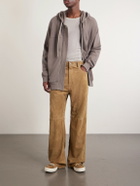 Rick Owens - Organic Cotton-Terry Zip-Up Hoodie - Gray