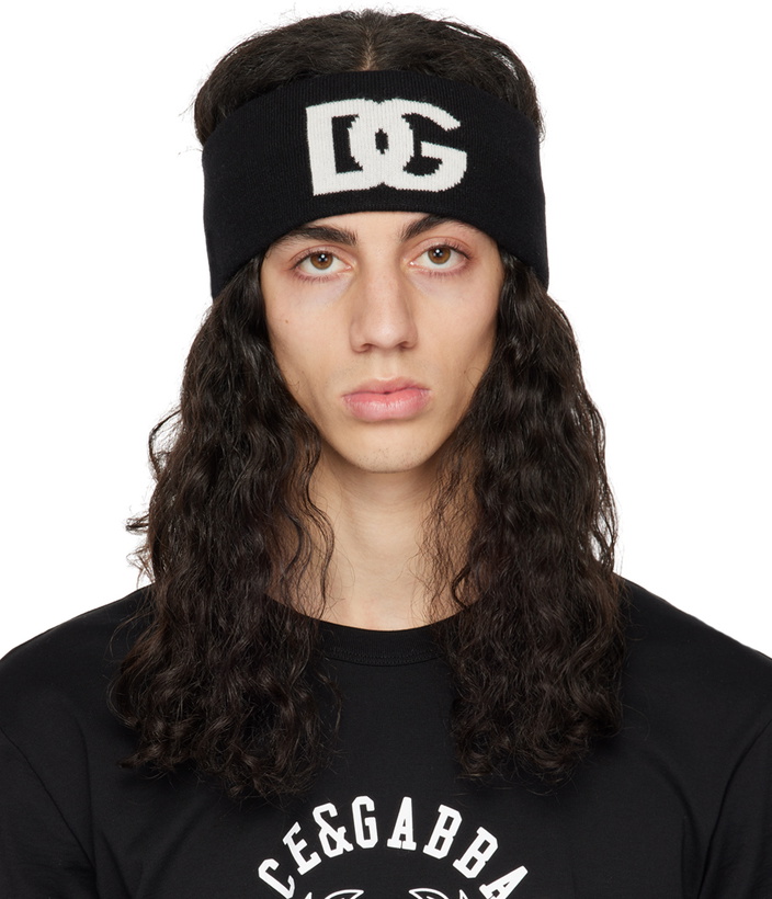 Photo: Dolce & Gabbana Black Logo Headband