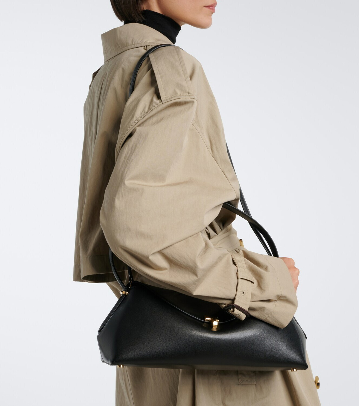 Toteme T-Lock Small leather shoulder bag