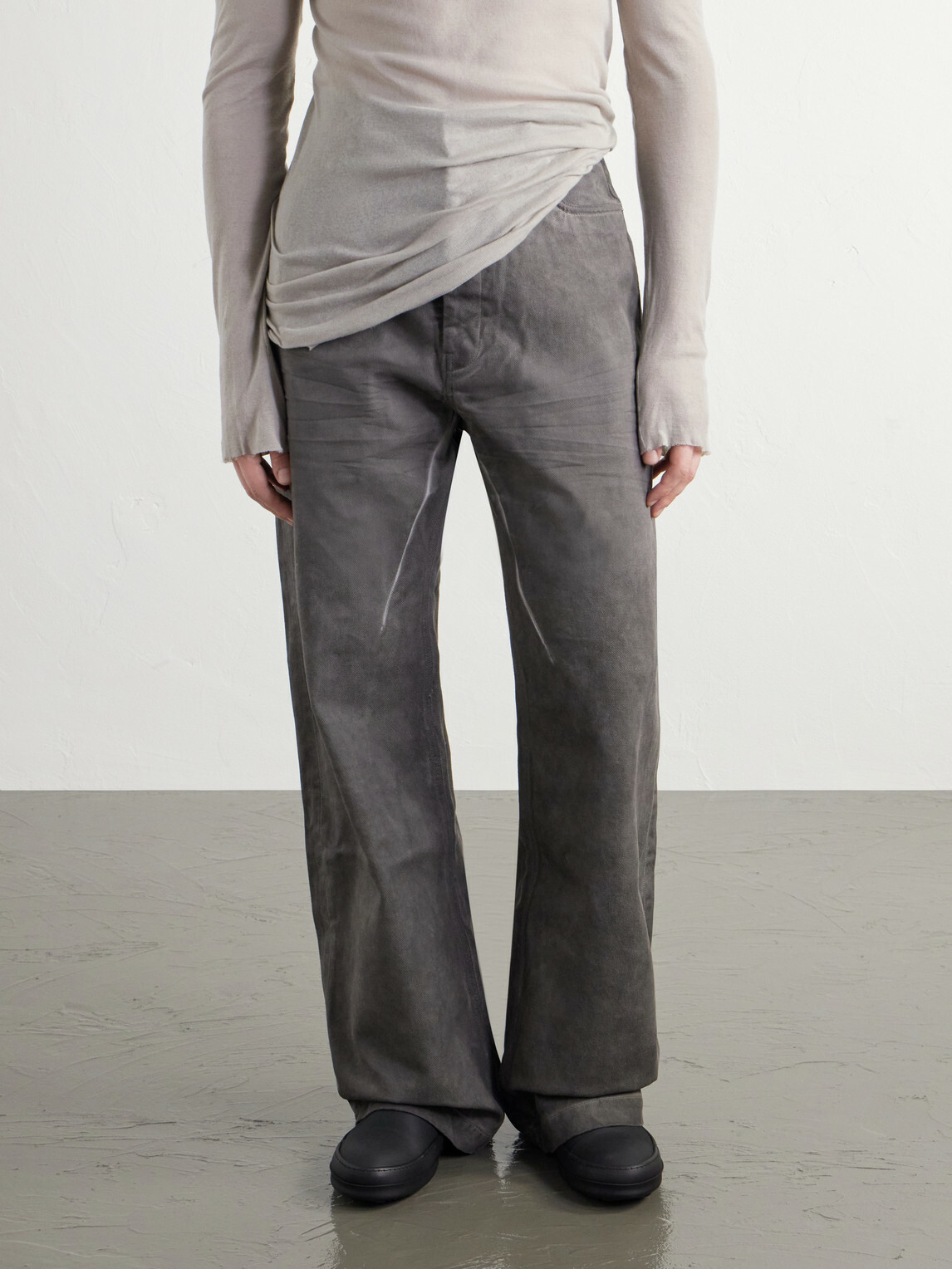 DRKSHDW by Rick Owens - Sneakwaders Rubber Boots - Black