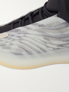 ADIDAS ORIGINALS - Yeezy Quantum Suede-Trimmed Primeknit and Neoprene Sneakers - Gray