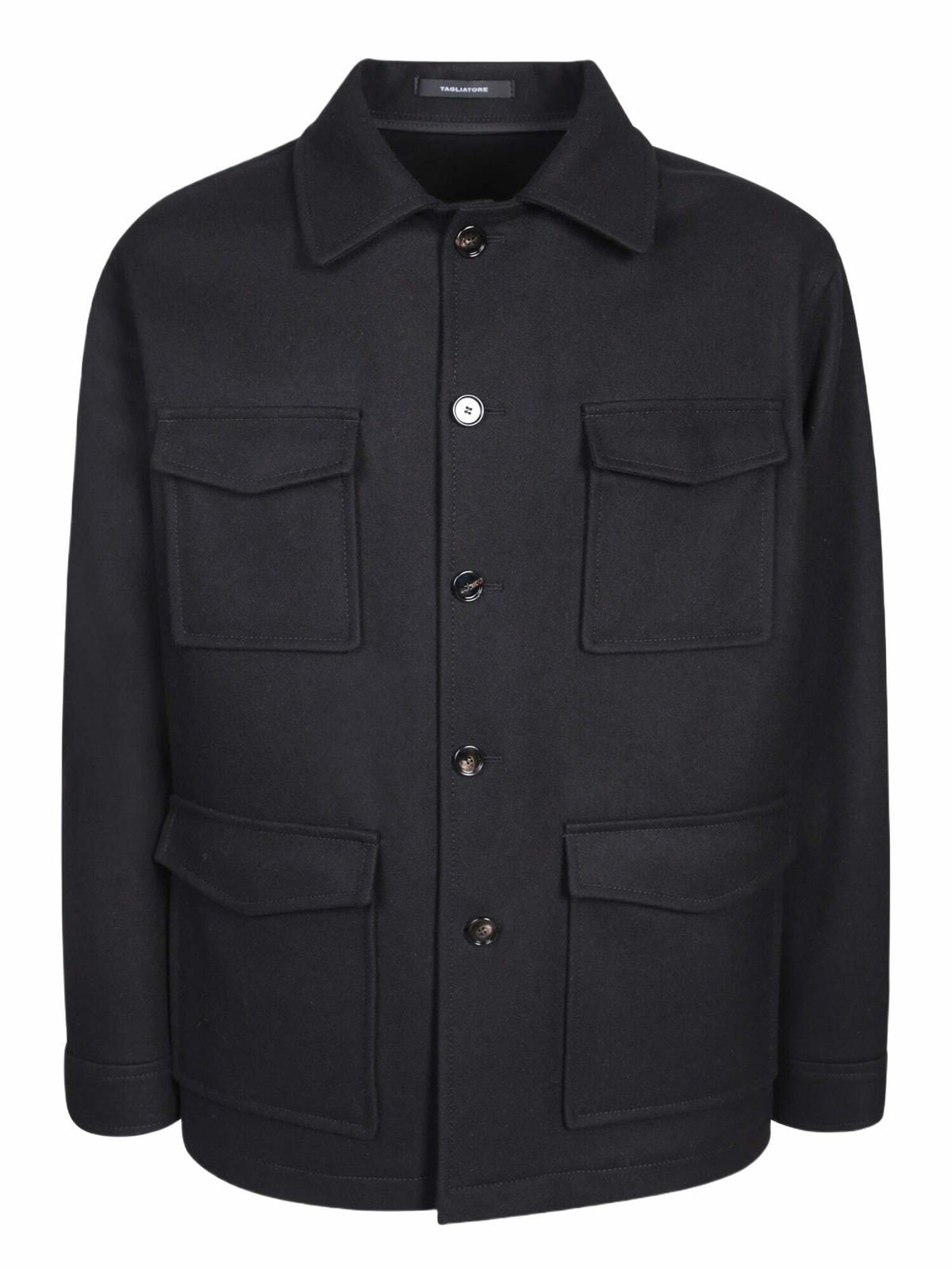Tagliatore Multi-pockets Black Jacket
