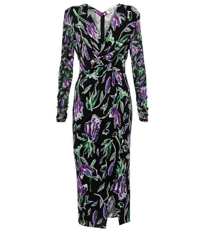 Photo: Diane von Furstenberg Vivianne floral jersey midi dress