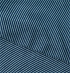 Pantherella - Seymour Striped Cotton-Blend Socks - Blue