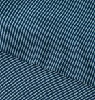Pantherella - Seymour Striped Cotton-Blend Socks - Blue