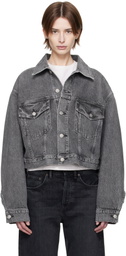 AGOLDE Gray Palmer Denim Jacket