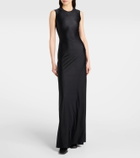 Marine Serre Draped jersey maxi dress