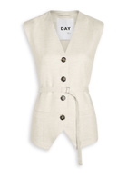 Day Birger ET Mikkelsen Palmer Woven Waistcoat top Off White