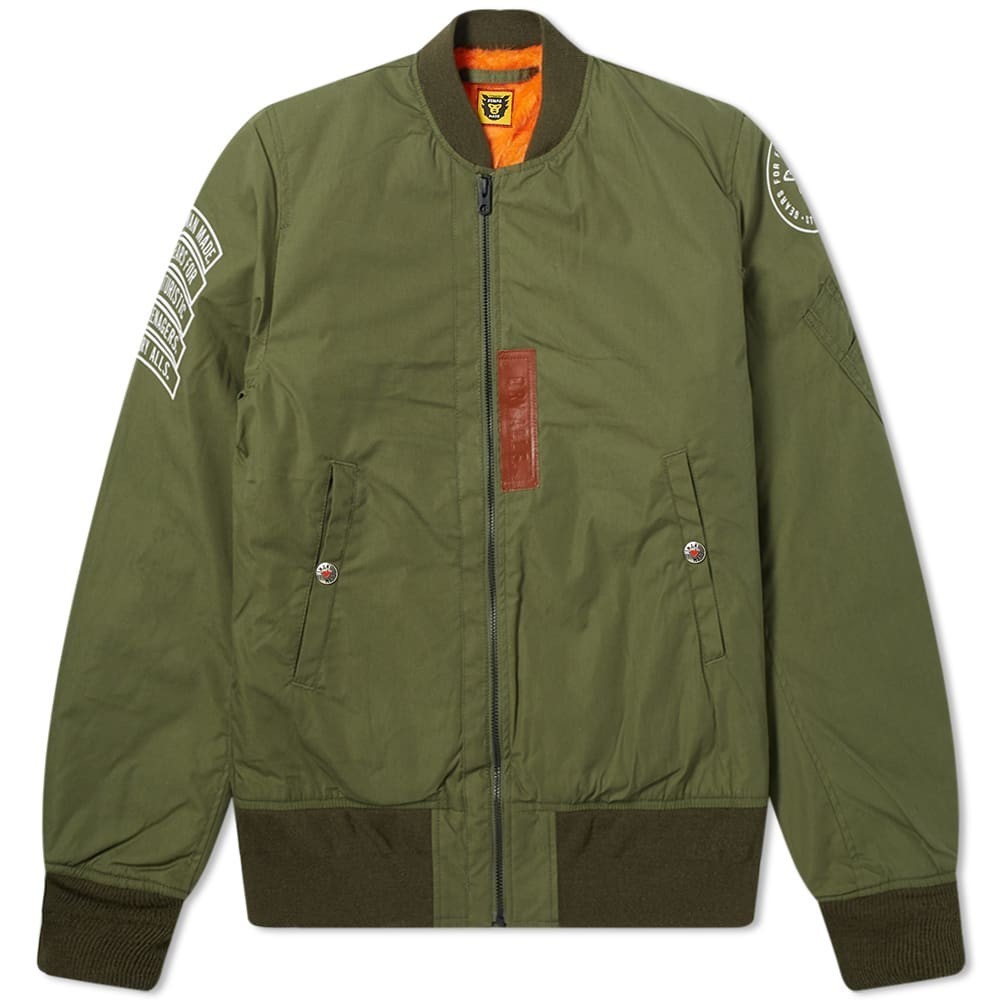 HUMAN MADE FLIGHT JACKET MA1 オリーブ M ▽▽ HUMAN MADE ヒューマン
