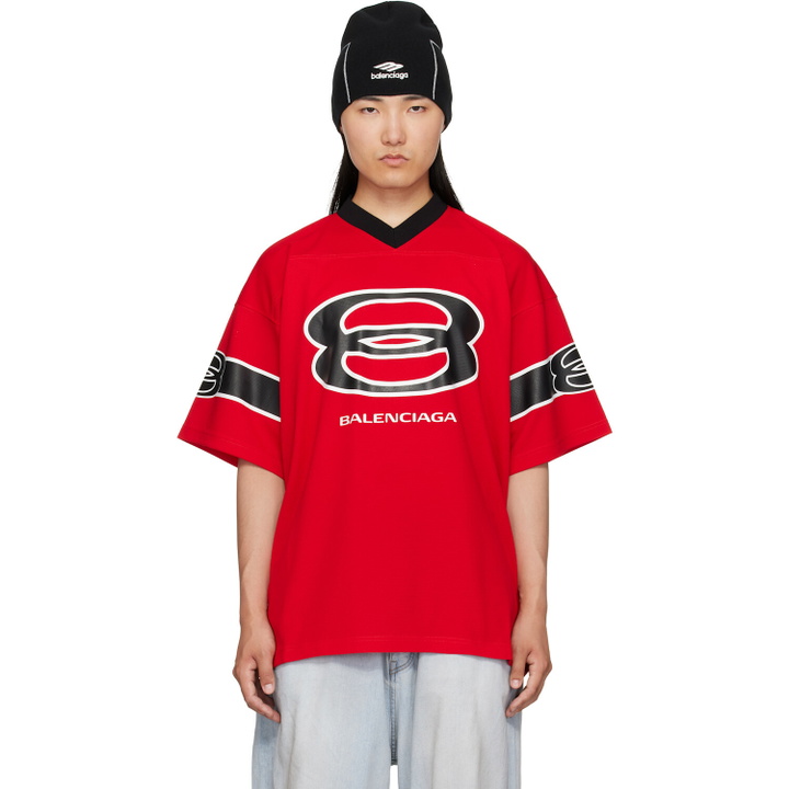 Photo: Balenciaga Red Football Jersey