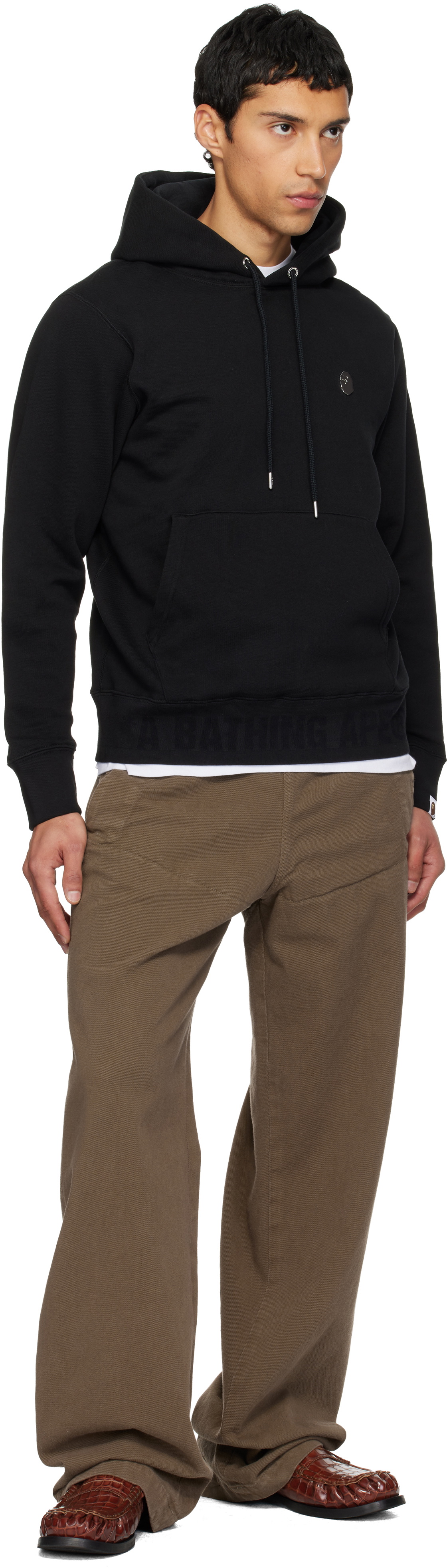 BAPE Black One Point Pullover Hoodie