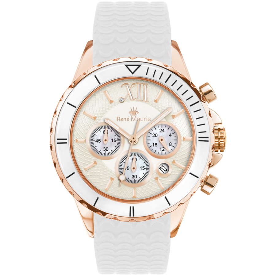Gene Rene Watch Rene Mouris Dream I Chronograph Two-tone Dial Ladies Watch 50108RM11 ...