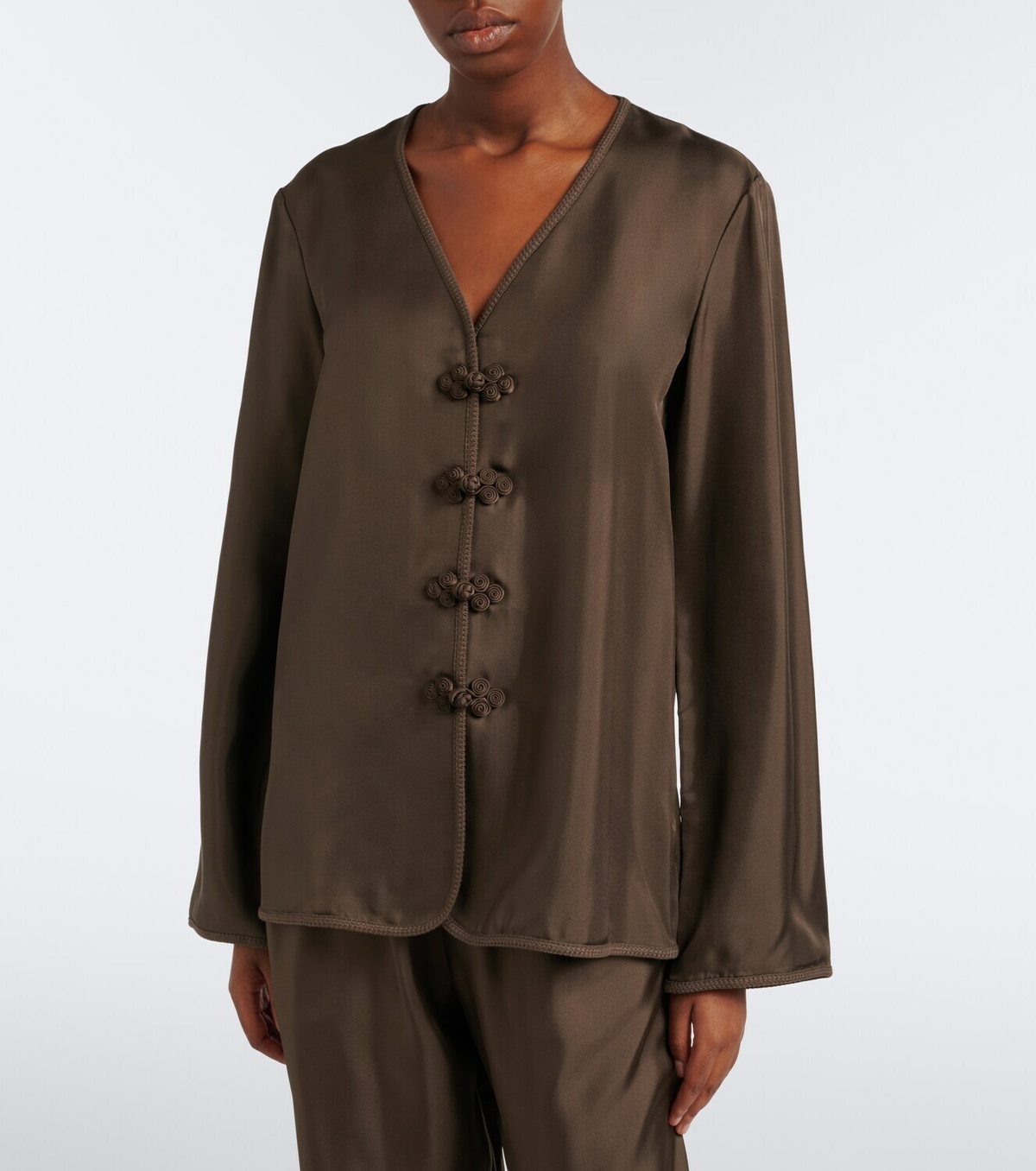 Róhe Oversized silk blouse