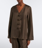 Róhe Oversized silk blouse