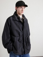 TOM FORD - Leather-Trimmed Logo-Embroidered Cotton-Twill Baseball Cap - Black