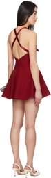 Mirror Palais Red Petite Duchess Minidress