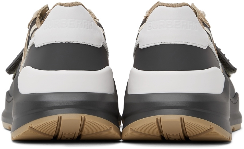 Burberry Tan & Grey Ramsey Sneaker Burberry