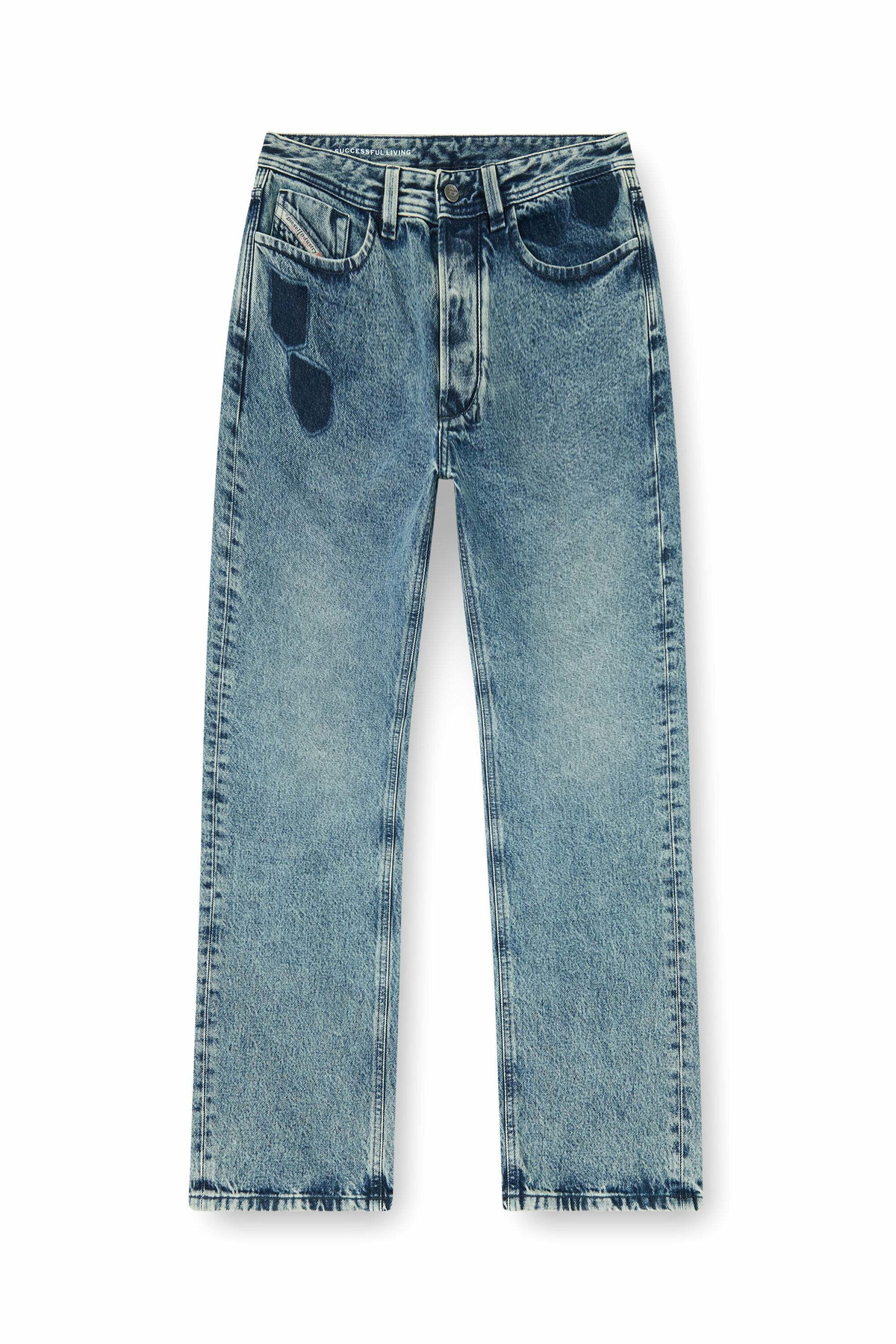 Diesel Regular Jeans Low Waist 1985 Larkee, Medium blue, Button fly