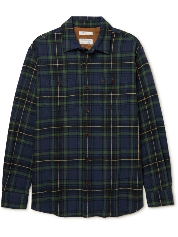Photo: Nudie Jeans - Filip Checked Cotton-Flannel Shirt - Blue