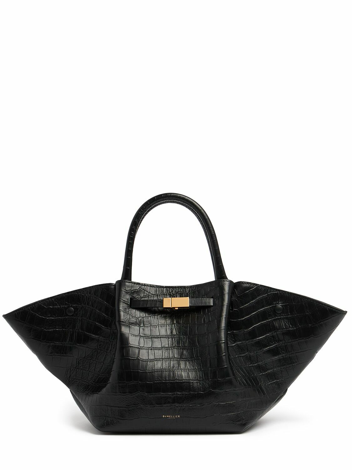DEMELLIER Midi New York トートバッグ The Midi New York | Black Small Grain | DeMellier