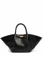 DEMELLIER Midi New York Croc Effect Leather Bag