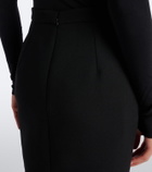 Gucci Horsebit wool crêpe pencil skirt