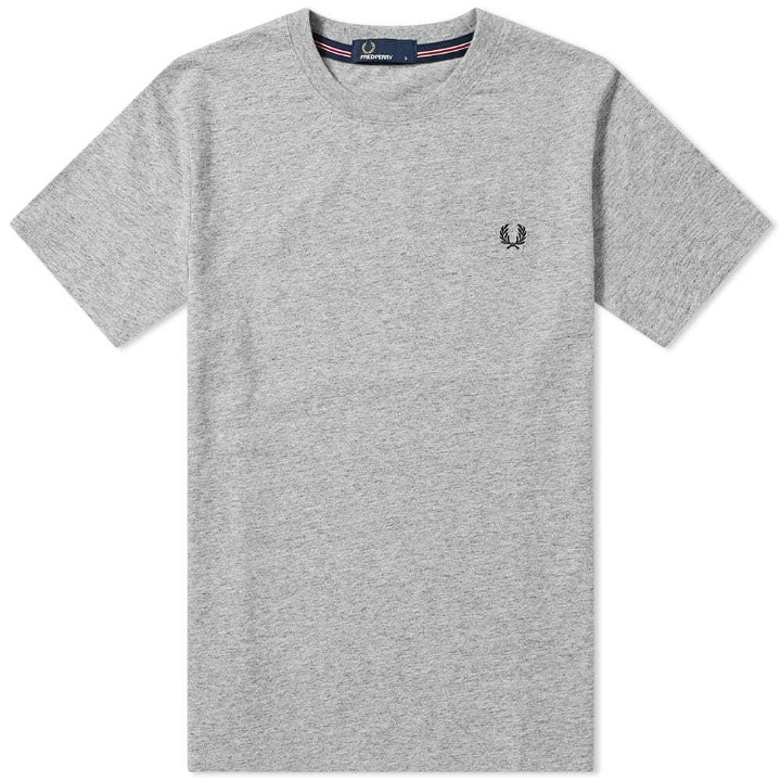 Photo: Fred Perry New Classic Crew Neck Tee Vintage Steel Marl