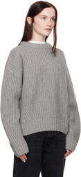 Aya Muse Gray Crewneck Sweater