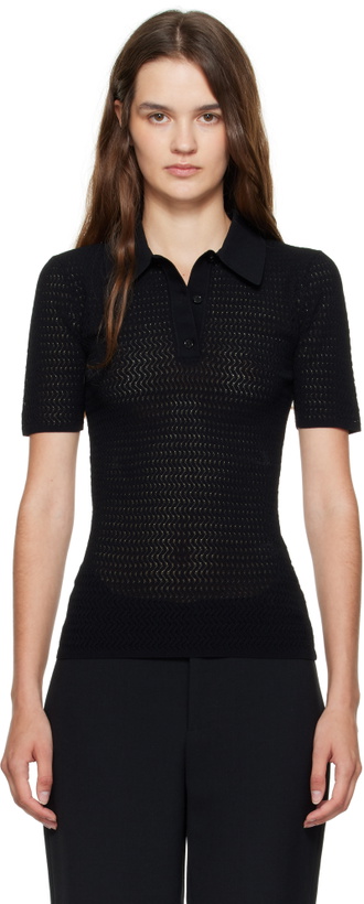 Photo: Victoria Beckham Black Knit Polo