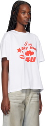 Sky High Farm Workwear White 'Sky High 4 U' T-shirt