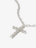 SHAY 18K White Gold Mini Cross Diamond Necklace