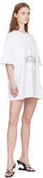 GCDS White Crewneck Minidress