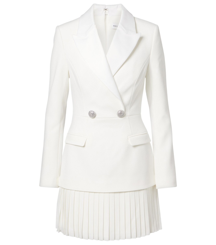 Photo: Rebecca Vallance Bridal Atlas pleated blazer dress