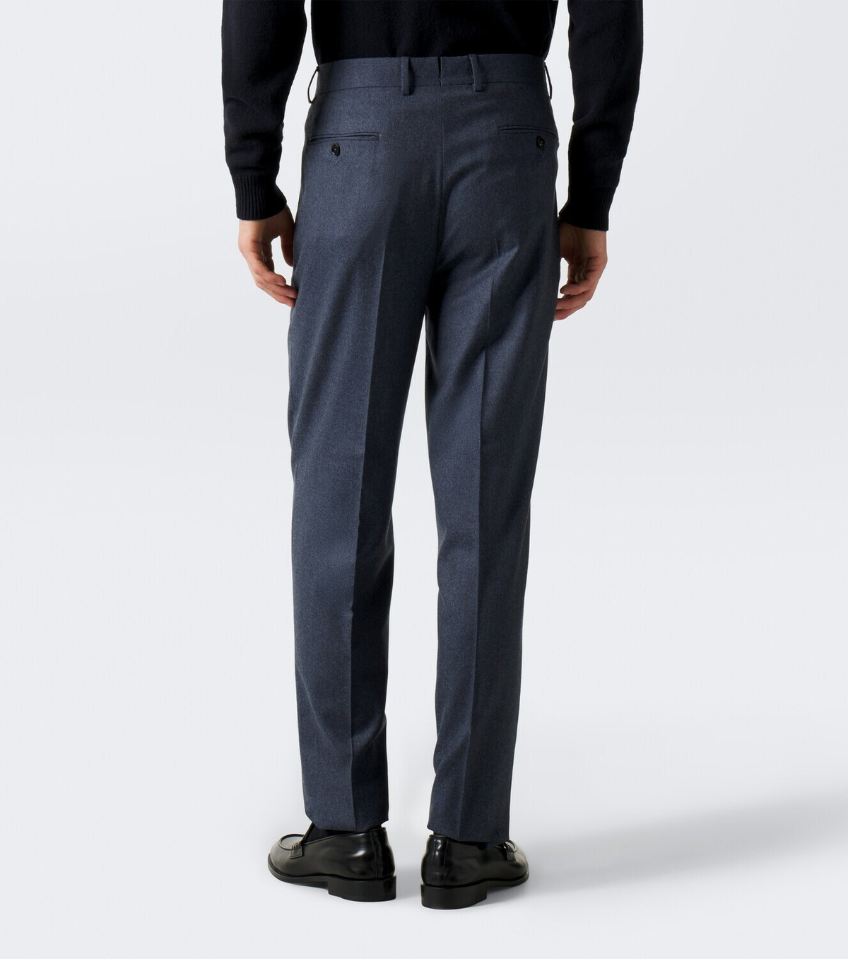 Zegna Wool flannel straight pants